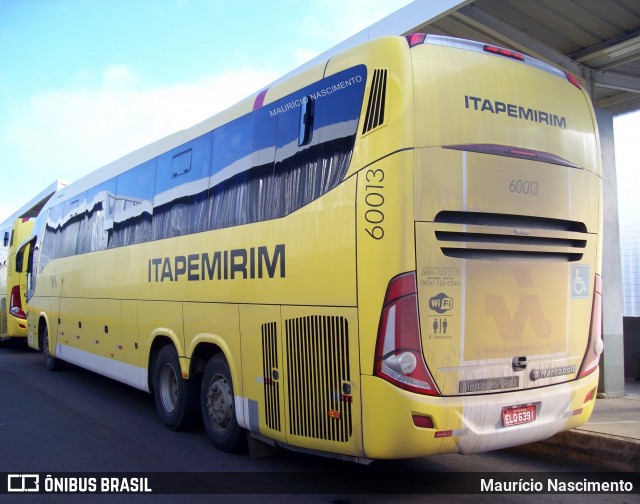 Viação Itapemirim 60013 na cidade de Belo Horizonte, Minas Gerais, Brasil, por Maurício Nascimento. Número da foto: #12199421.