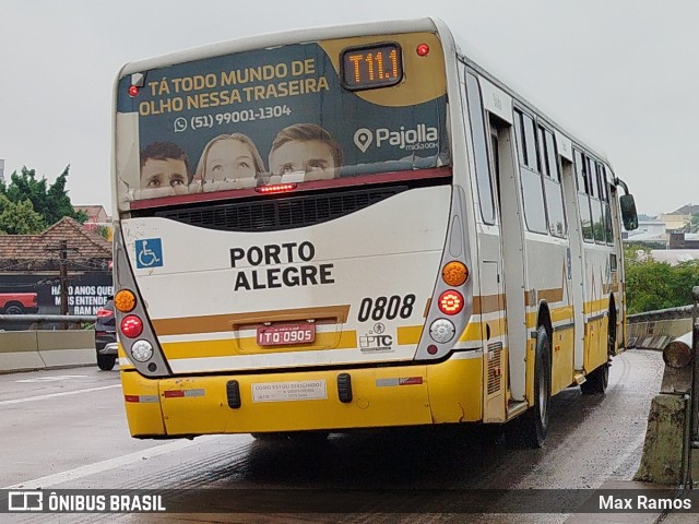 Companhia Carris Porto-Alegrense 0808 na cidade de Porto Alegre, Rio Grande do Sul, Brasil, por Max Ramos. Número da foto: #12197179.
