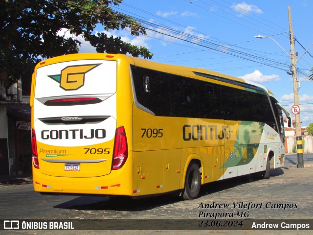 Empresa Gontijo de Transportes 7095 na cidade de Pirapora, Minas Gerais, Brasil, por Andrew Campos. Número da foto: #12198770.
