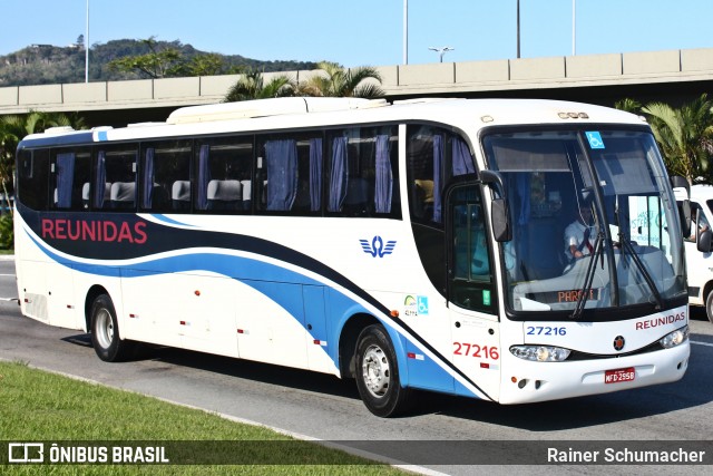 Reunidas Transportes Coletivos 27216 na cidade de Florianópolis, Santa Catarina, Brasil, por Rainer Schumacher. Número da foto: #12198470.