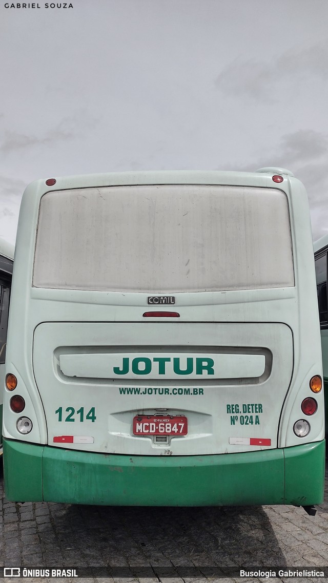 Jotur - Auto Ônibus e Turismo Josefense 1214 na cidade de Palhoça, Santa Catarina, Brasil, por Busologia Gabrielística. Número da foto: #12202052.