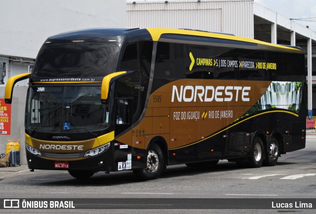 Expresso Nordeste 5505 na cidade de Rio de Janeiro, Rio de Janeiro, Brasil, por Lucas Lima. Número da foto: #12201806.