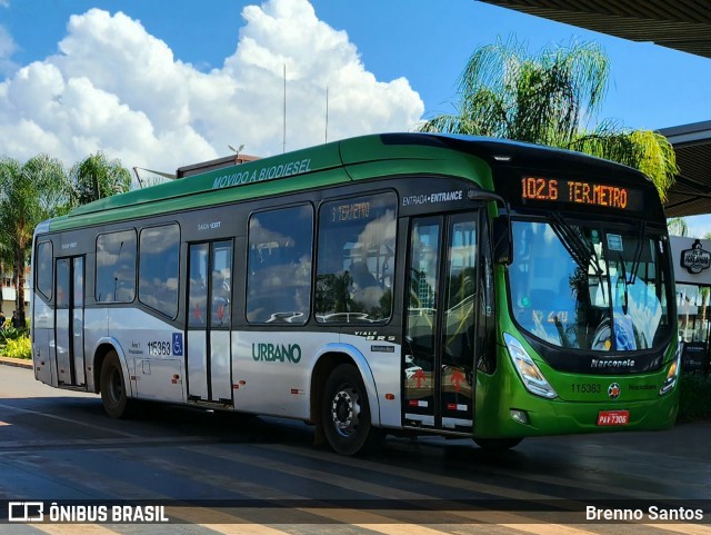 Viação Piracicabana Distrito Federal 115363 na cidade de Brasília, Distrito Federal, Brasil, por Brenno Santos. Número da foto: #12200504.