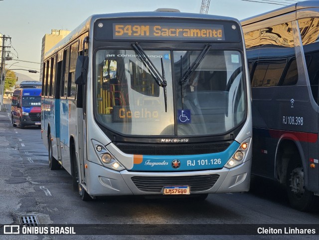 Auto Ônibus Fagundes RJ 101.126 na cidade de Niterói, Rio de Janeiro, Brasil, por Cleiton Linhares. Número da foto: #12202030.