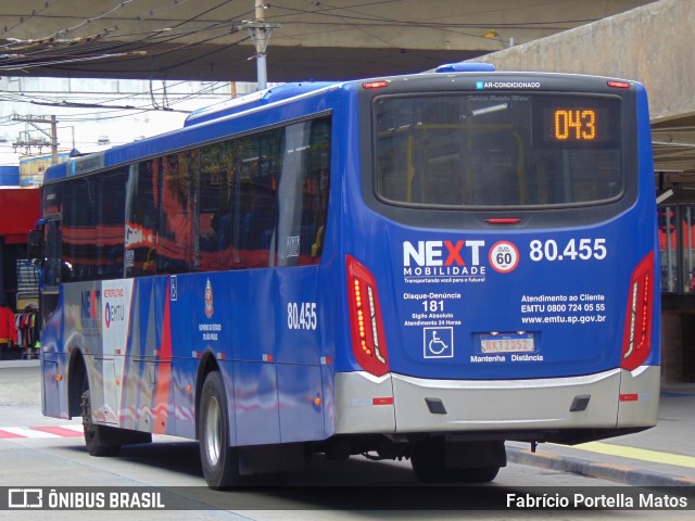 Next Mobilidade - ABC Sistema de Transporte 80.455 na cidade de Santo André, São Paulo, Brasil, por Fabrício Portella Matos. Número da foto: #12200836.