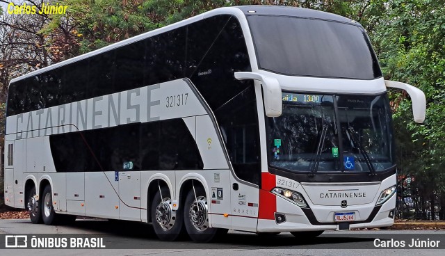 Auto Viação Catarinense 321317 na cidade de São Paulo, São Paulo, Brasil, por Carlos Júnior. Número da foto: #12199488.