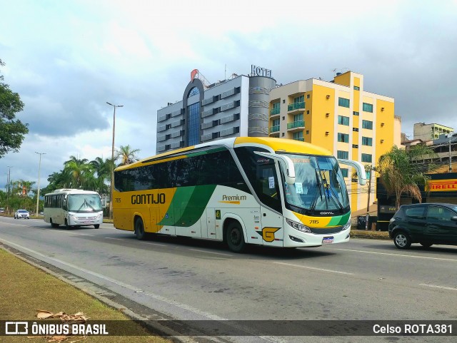 Empresa Gontijo de Transportes 7115 na cidade de Ipatinga, Minas Gerais, Brasil, por Celso ROTA381. Número da foto: #12199849.