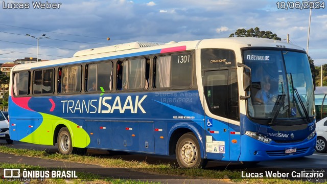 Trans Isaak Turismo 1301 na cidade de Curitiba, Paraná, Brasil, por Lucas Weber Calizario. Número da foto: #12201159.