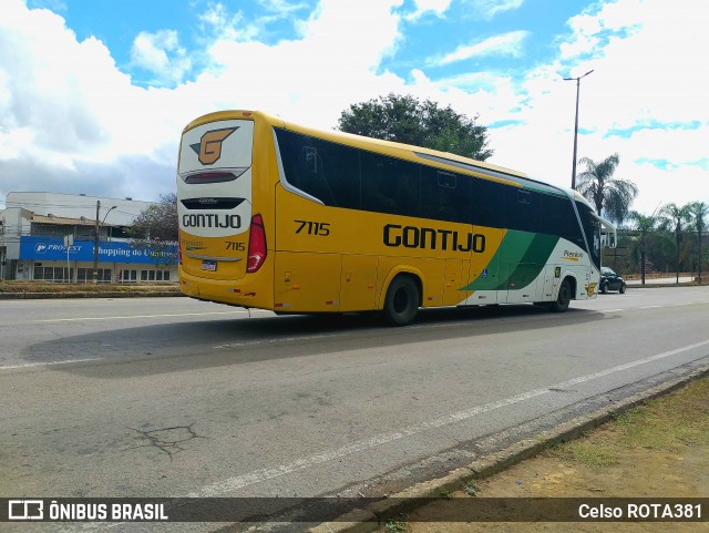 Empresa Gontijo de Transportes 7115 na cidade de Ipatinga, Minas Gerais, Brasil, por Celso ROTA381. Número da foto: #12199850.