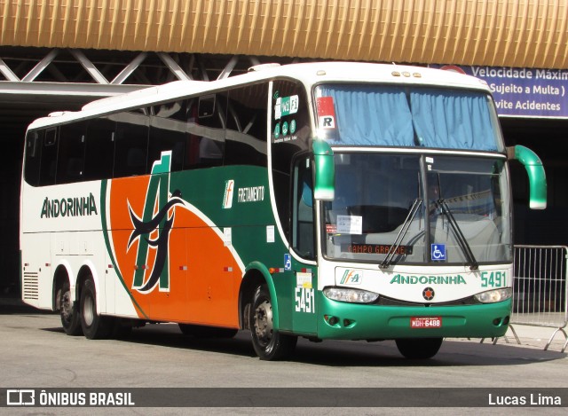 Empresa de Transportes Andorinha 5491 na cidade de Rio de Janeiro, Rio de Janeiro, Brasil, por Lucas Lima. Número da foto: #12202544.