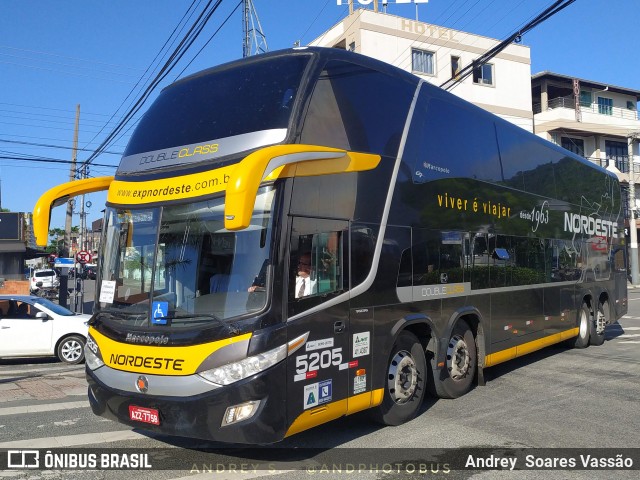 Expresso Nordeste 5205 na cidade de Balneário Camboriú, Santa Catarina, Brasil, por Andrey  Soares Vassão. Número da foto: #12200280.
