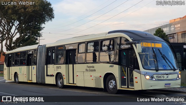 Leblon Transporte de Passageiros 15M70 na cidade de Curitiba, Paraná, Brasil, por Lucas Weber Calizario. Número da foto: #12201186.