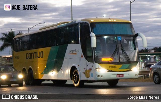 Empresa Gontijo de Transportes 14815 na cidade de Ribeirão das Neves, Minas Gerais, Brasil, por Jorge Elias Neres. Número da foto: #12201038.