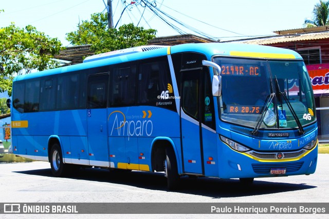 Viação Nossa Senhora do Amparo RJ 186.023 na cidade de Maricá, Rio de Janeiro, Brasil, por Paulo Henrique Pereira Borges. Número da foto: #12201703.