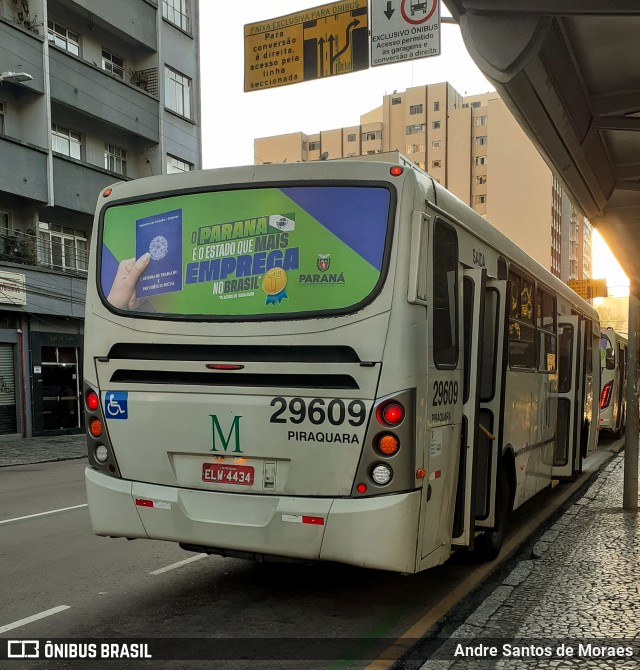 Viação Piraquara 29609 na cidade de Curitiba, Paraná, Brasil, por Andre Santos de Moraes. Número da foto: #12199635.