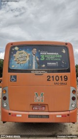 Auto Viação São Braz 21019 na cidade de Campo Magro, Paraná, Brasil, por Busologia Gabrielística. Número da foto: #12202009.