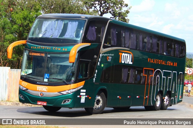 Viação Total 927 na cidade de Brasília, Distrito Federal, Brasil, por Paulo Henrique Pereira Borges. Número da foto: #12204553.