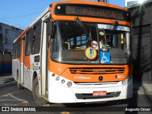 Expresso Nossa Senhora da Glória B06012 na cidade de Nova Iguaçu, Rio de Janeiro, Brasil, por Augusto César. Número da foto: #12204758.