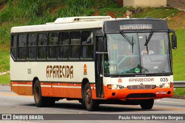 VINSAL - Viação Nossa Senhora Aparecida 035 na cidade de Barra do Piraí, Rio de Janeiro, Brasil, por Paulo Henrique Pereira Borges. Número da foto: #12204485.