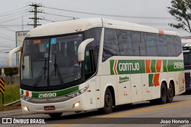 Empresa Gontijo de Transportes 21690 na cidade de Vitória da Conquista, Bahia, Brasil, por Joao Honorio. Número da foto: #12203490.