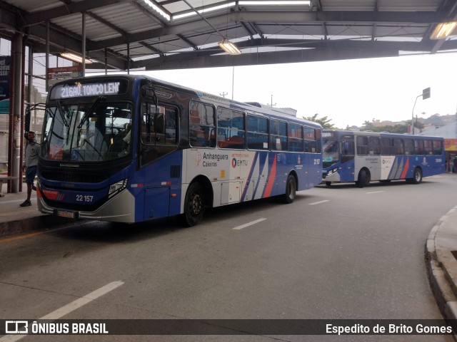Viação Cidade de Caieiras 22.157 na cidade de Franco da Rocha, São Paulo, Brasil, por Espedito de Brito Gomes. Número da foto: #12203332.