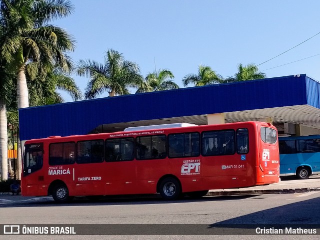 EPT - Empresa Pública de Transportes de Maricá MAR 01.041 na cidade de Maricá, Rio de Janeiro, Brasil, por Cristian Matheus. Número da foto: #12203729.