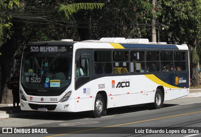 Viação Cidade do Aço 5025 na cidade de Volta Redonda, Rio de Janeiro, Brasil, por Luiz Eduardo Lopes da Silva. Número da foto: #12204298.