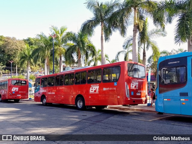 EPT - Empresa Pública de Transportes de Maricá MAR 01.110 na cidade de Maricá, Rio de Janeiro, Brasil, por Cristian Matheus. Número da foto: #12203690.