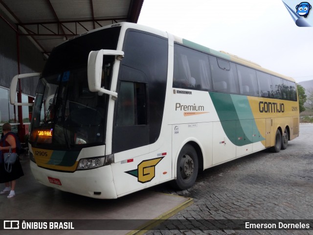 Empresa Gontijo de Transportes 12905 na cidade de Itaobim, Minas Gerais, Brasil, por Emerson Dorneles. Número da foto: #12203093.