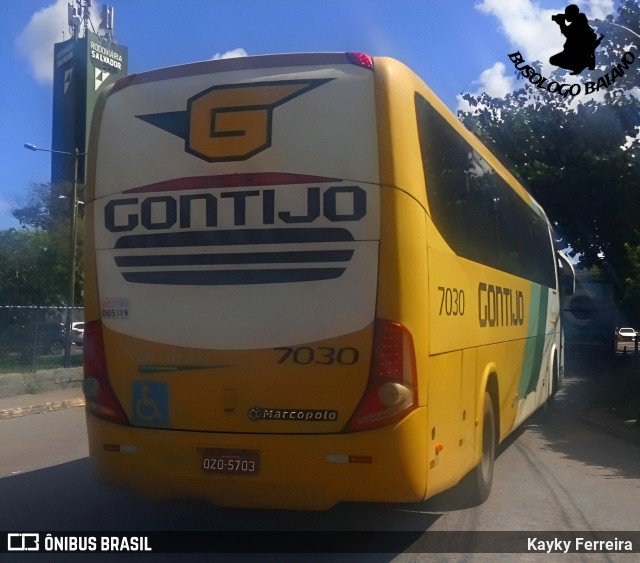 Empresa Gontijo de Transportes 7030 na cidade de Salvador, Bahia, Brasil, por Kayky Ferreira. Número da foto: #12202979.