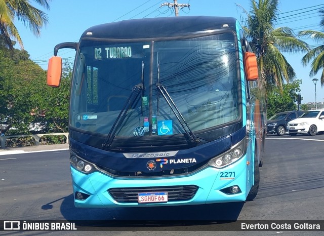 Planeta Transportes Rodoviários 2271 na cidade de Vitória, Espírito Santo, Brasil, por Everton Costa Goltara. Número da foto: #12203055.