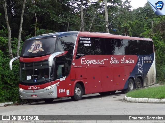 Expresso São Luiz 8060 na cidade de Recife, Pernambuco, Brasil, por Emerson Dorneles. Número da foto: #12203157.