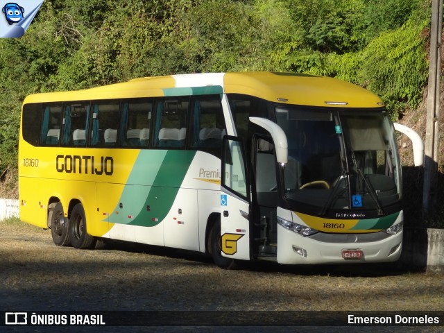 Empresa Gontijo de Transportes 18160 na cidade de Manhuaçu, Minas Gerais, Brasil, por Emerson Dorneles. Número da foto: #12203076.