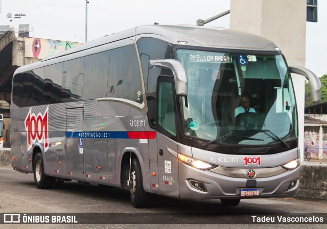Auto Viação 1001 RJ 108.1111 na cidade de Rio de Janeiro, Rio de Janeiro, Brasil, por Tadeu Vasconcelos. Número da foto: #12203199.