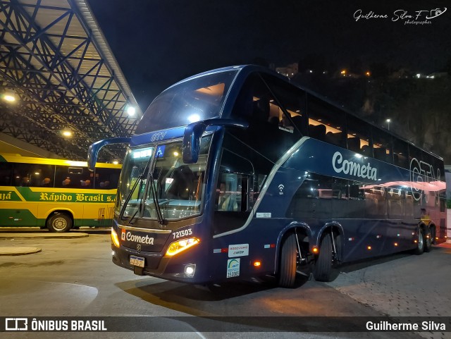 Viação Cometa 721303 na cidade de Santos, São Paulo, Brasil, por Guilherme Silva. Número da foto: #12202843.