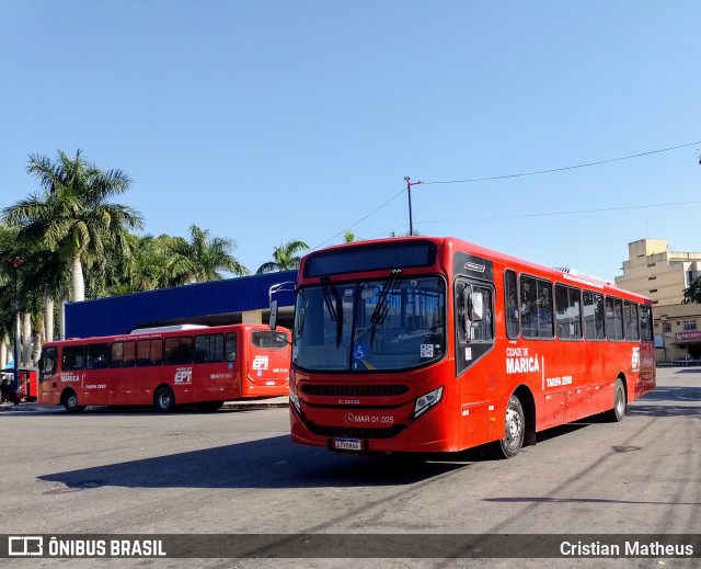 EPT - Empresa Pública de Transportes de Maricá MAR 01.025 na cidade de Maricá, Rio de Janeiro, Brasil, por Cristian Matheus. Número da foto: #12203743.