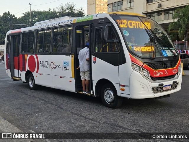 Auto Viação Alpha A48018 na cidade de Rio de Janeiro, Rio de Janeiro, Brasil, por Cleiton Linhares. Número da foto: #12203974.