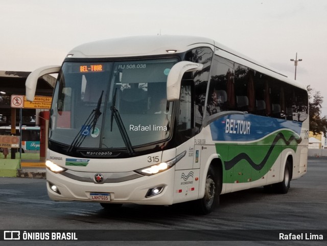 Bel-Tour Transportes e Turismo 315 na cidade de Niterói, Rio de Janeiro, Brasil, por Rafael Lima. Número da foto: #12203769.