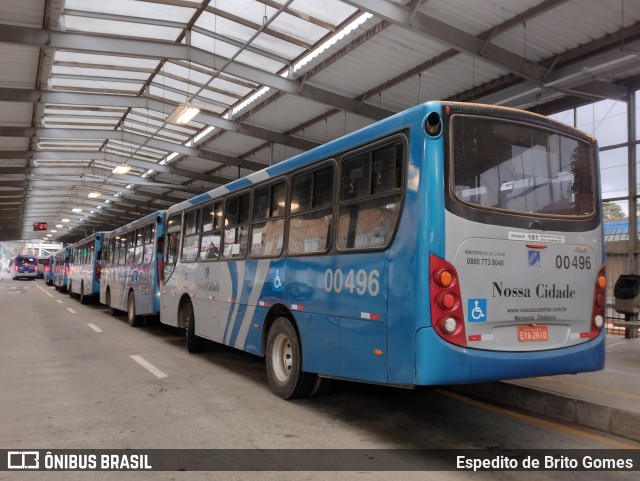 Viação Nossa Cidade 00496 na cidade de Franco da Rocha, São Paulo, Brasil, por Espedito de Brito Gomes. Número da foto: #12203281.