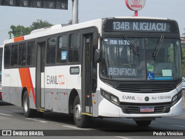 Evanil Transportes e Turismo RJ 132.048 na cidade de Nova Iguaçu, Rio de Janeiro, Brasil, por Pedro Vinicius. Número da foto: #12208404.