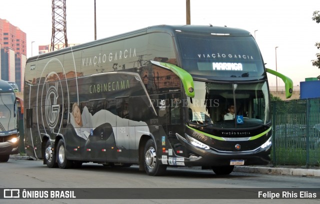 Viação Garcia 87079 na cidade de São Paulo, São Paulo, Brasil, por Felipe Rhis Elias. Número da foto: #12207884.