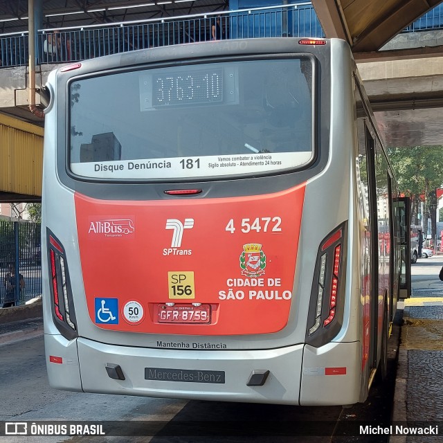 Allibus Transportes 4 5472 na cidade de São Paulo, São Paulo, Brasil, por Michel Nowacki. Número da foto: #12208341.
