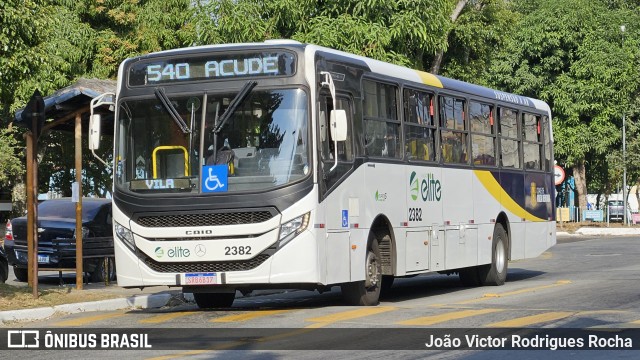 Viação Elite 2382 na cidade de Volta Redonda, Rio de Janeiro, Brasil, por João Victor Rodrigues Rocha. Número da foto: #12206098.