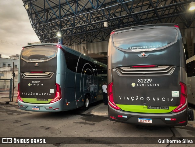Viação Garcia 82229 na cidade de Santos, São Paulo, Brasil, por Guilherme Silva. Número da foto: #12205794.