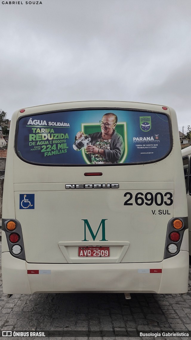 Viação do Sul 26903 na cidade de Curitiba, Paraná, Brasil, por Busologia Gabrielística. Número da foto: #12208637.