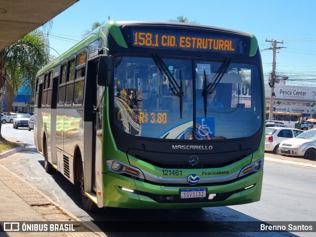 Viação Piracicabana Distrito Federal 121461 na cidade de SIA, Distrito Federal, Brasil, por Brenno Santos. Número da foto: #12205705.