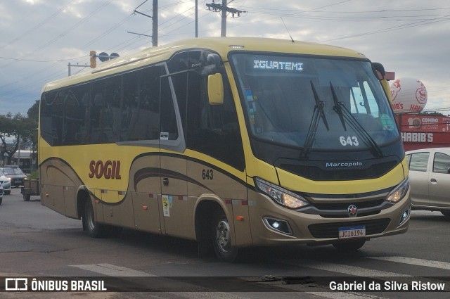 SOGIL - Sociedade de Ônibus Gigante Ltda. 643 na cidade de Porto Alegre, Rio Grande do Sul, Brasil, por Gabriel da Silva Ristow. Número da foto: #12206558.