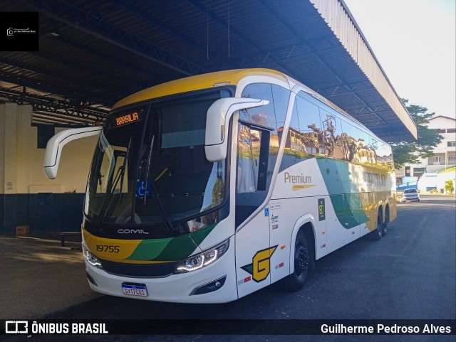 Empresa Gontijo de Transportes 19755 na cidade de Lambari, Minas Gerais, Brasil, por Guilherme Pedroso Alves. Número da foto: #12207672.