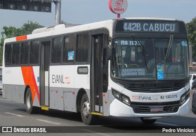 Evanil Transportes e Turismo RJ 132.079 na cidade de Nova Iguaçu, Rio de Janeiro, Brasil, por Pedro Vinicius. Número da foto: #12208074.