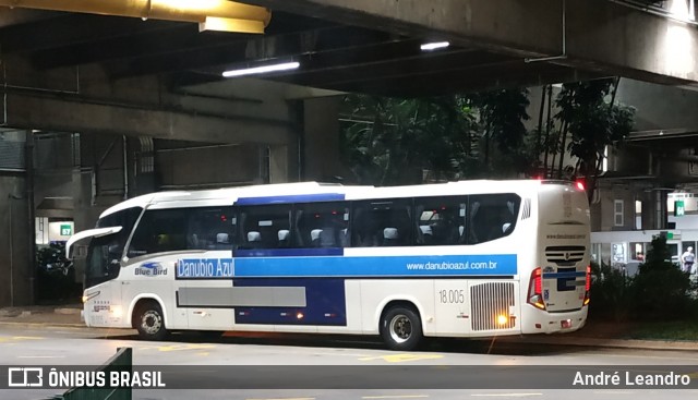 VIDA - Viação Danúbio Azul 18005 na cidade de São Paulo, São Paulo, Brasil, por André Leandro. Número da foto: #12208318.